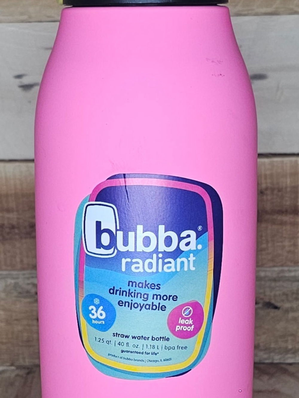 Bubba Radiant Pink Straw Water Bottle - Leak Proof